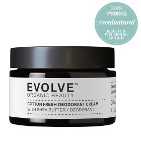 Cotton Fresh Natural Deodorant Cream 30ml - Evolve Organic Beauty