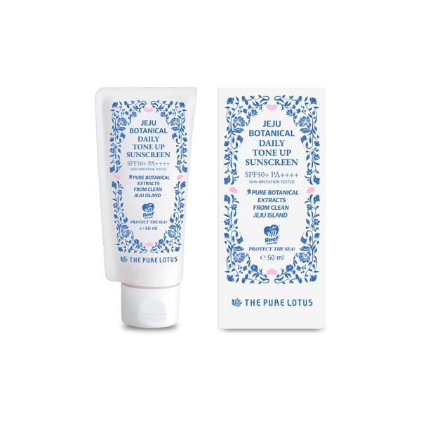 The Pure Lotus Jeju Botanical Daily Tone Up Sunscreen SPF 50+ 50ml