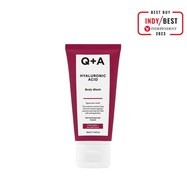 Q+A Hyaluronic Acid Body Wash 50ml - Travel Size